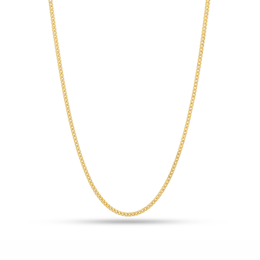 14k Yellow Gold Solid Franco 24" 2.6mm