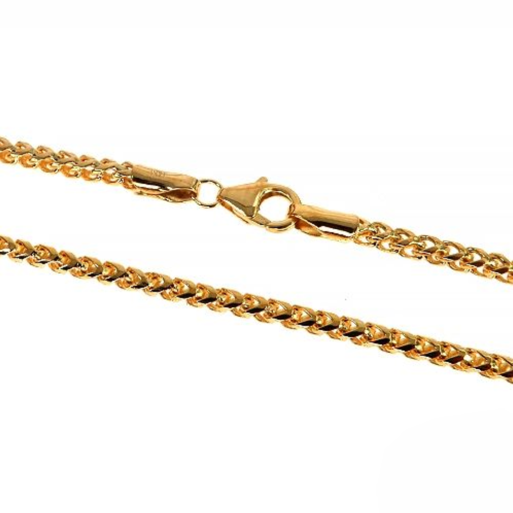 14k Yellow Gold Solid Franco 24" 2.6mm