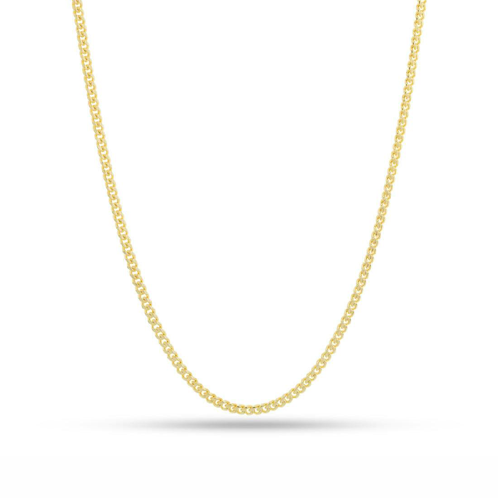 14K Yellow Gold Cuban Link Chain 24" 2.6mm