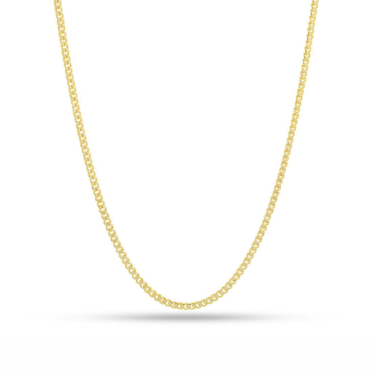 14K Yellow Gold Cuban Link Chain 24" 2.6mm