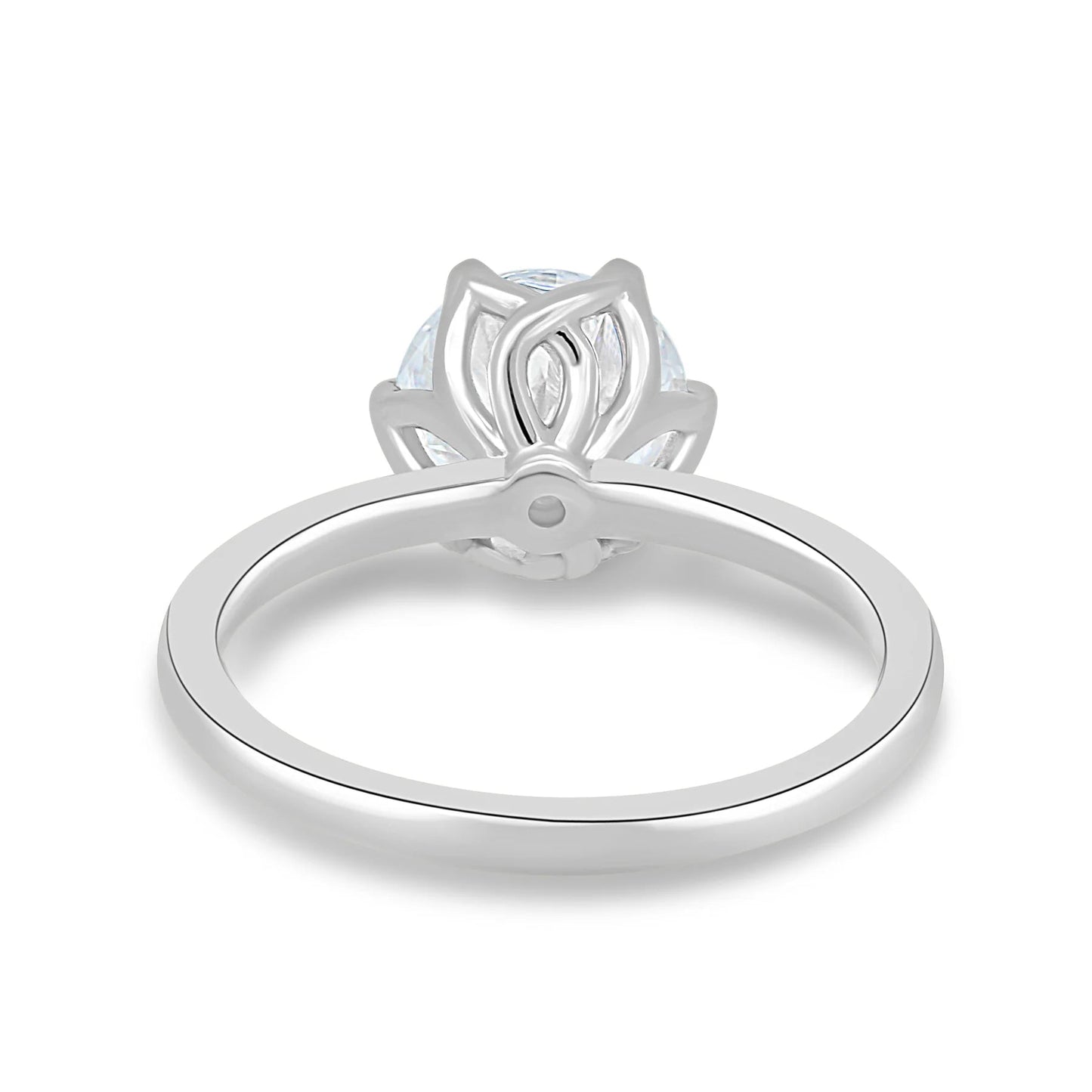 6 Claw Round Diamond Solitaire Ring In 14k Gold