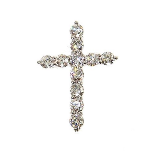 15 Pointer Diamond Cross Pendant