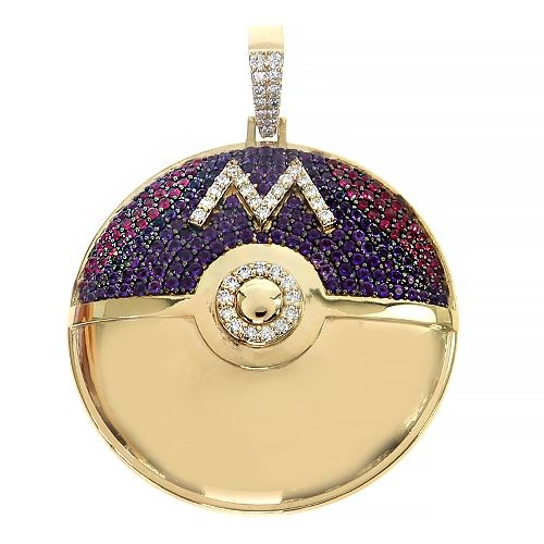 Pokémon Master Ball Diamond pendant