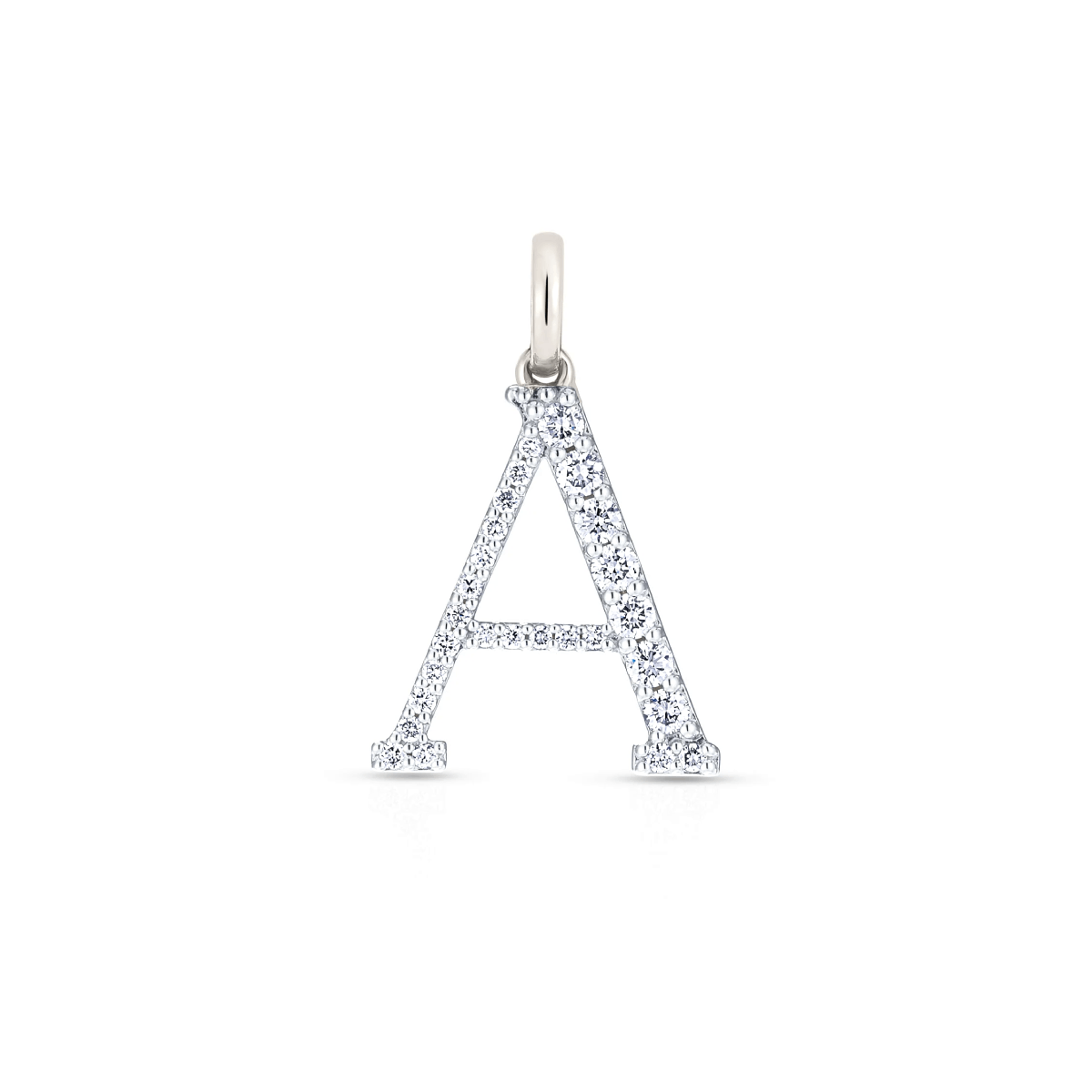 Personalized Diamond Alphabet Letter Pendant